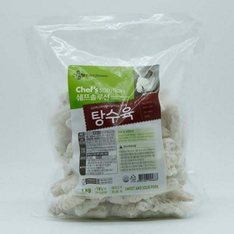 쉐프솔루션 탕수육 냉동 1kg 중국집탕수육 에어프라이어탕수육