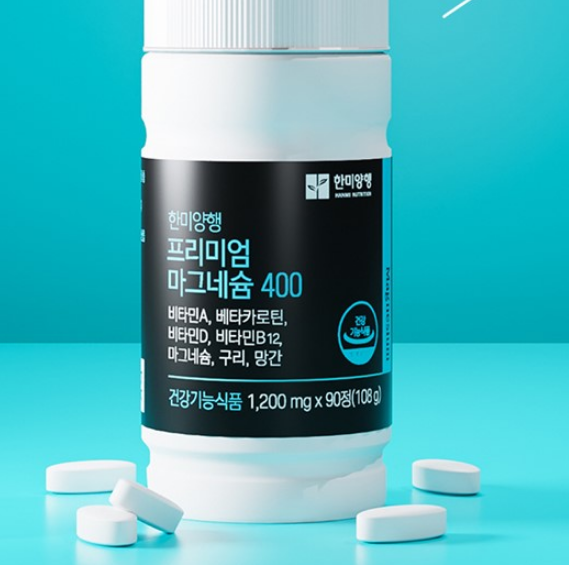 건강기능식품 프리미엄 마그네슘 400 90정 KS한미