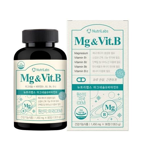 뉴트리랩스 마그네슘 비타민B 1450mg x 90정