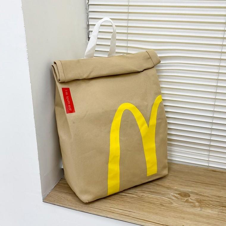 라피아 맥도날드 책가방 종이 인쇄 도시락 버킷 개인
