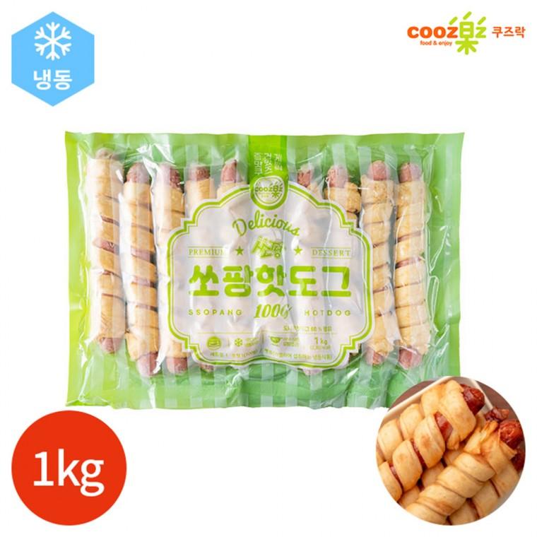 와이앤비 쏘팡 핫도그 1kg(10개입) x 1팩