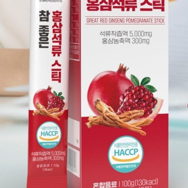 홍삼석류 스틱 (10g x 10포) x 3박스 KS참좋은 건강보조식품 건강보조제 건강즙