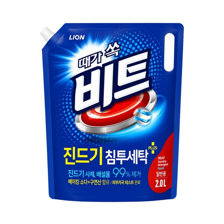 비트제로 액체세제 일반용 리필 2L 파우치 세탁기 액상 세탁세제