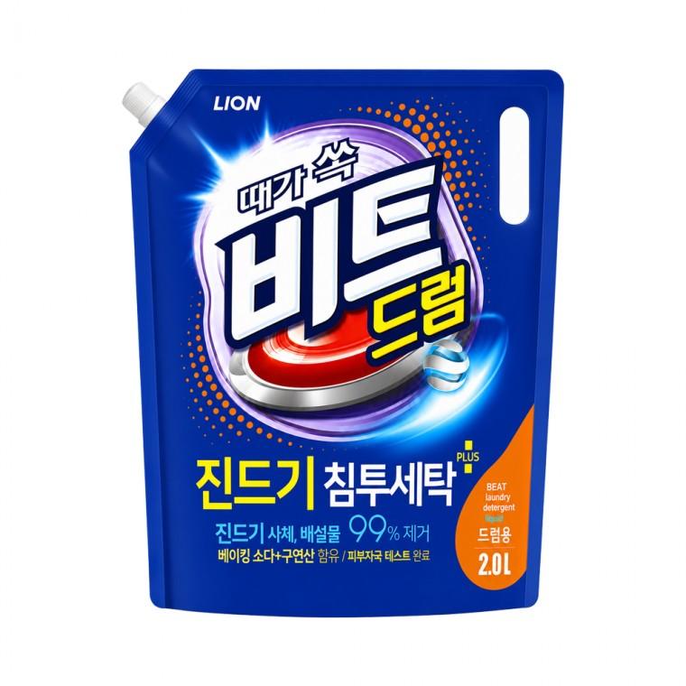 비트제로 액체세제 드럼용 리필 2L 파우치 세탁기 액상 세탁세제