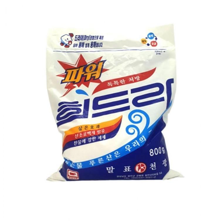 찬물에 잘 녹는 거품 적은 가루 세제 산소표백제