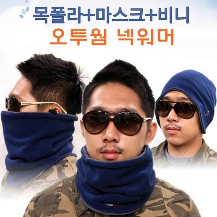 오투웜 다기능발열넥워머]발열넥워머/넥워머/워머/다기능넥워머/목폴라+마스크+비니/등산넥워머/낚시넥워머