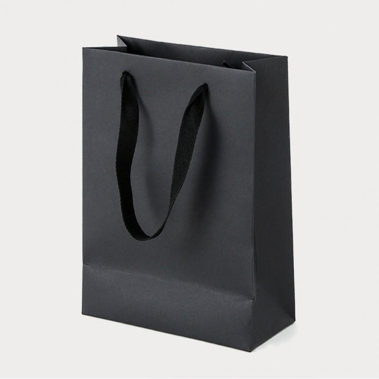 무지 블랙 종이 쇼핑백 16x22cm