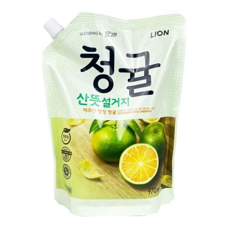 청귤 산뜻 설거지 리필 970ml 주방세제