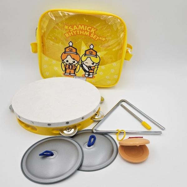 음악 학습용 리듬 악기 세트 NSR-20 탬버린 캐스터네츠 심벌즈 트라이앵글