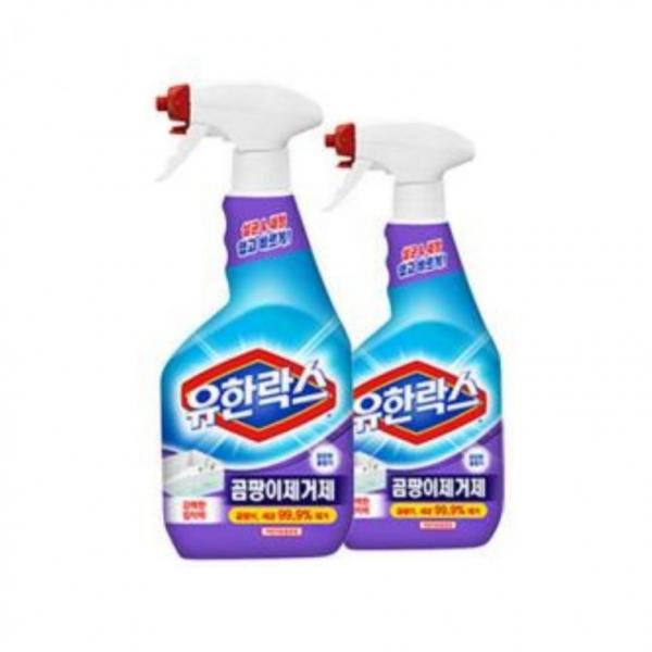 유한락스 곰팡이제거용 600ml+600ml 청소세제 스프레이 세정제
