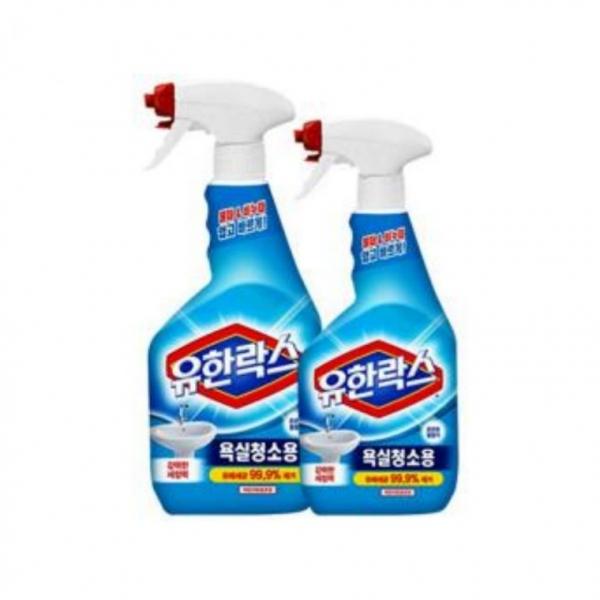 유한락스 욕실청소용 600ml+600ml 청소세제 스프레이 세정제