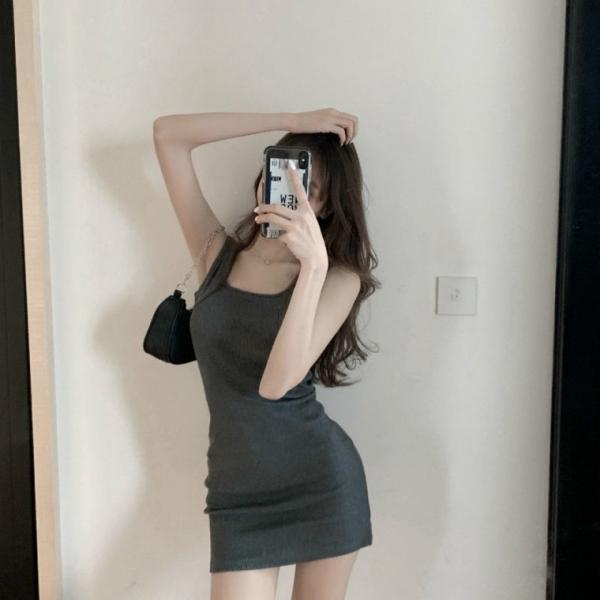 [ABC0398] 요슬림 원피스 미니 롱 치마 홈웨어 잠옷 나시 당일발송