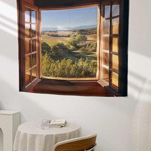 스테이인더뷰 풍경 패브릭 포스터 16종 130×150  대형  인테리어 장식 벽걸이 자연 배경 벽가리개