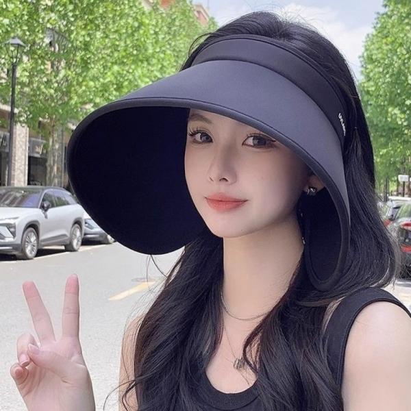 양측 자외선차단 썬캡 모자 돌돌이 선캡 여름 UPF50+
