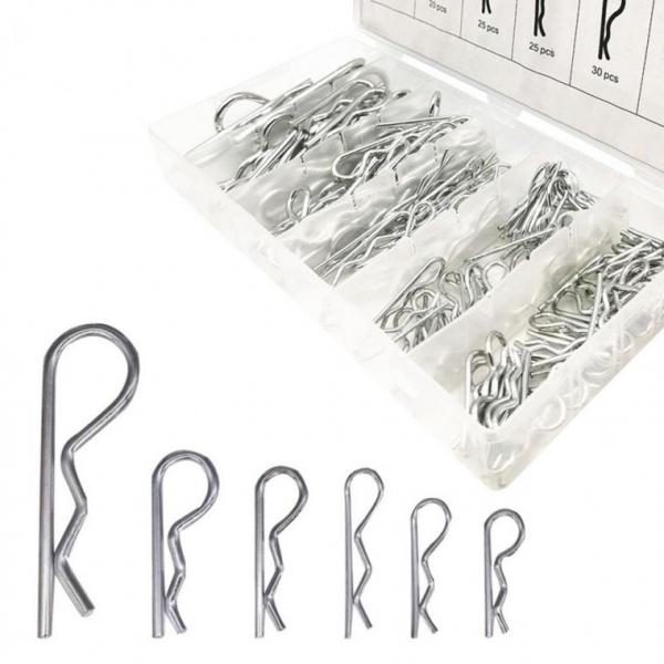 알핀 일자핀세트 R 고정핀 150pcs 스텐 트랙터핀 분할핀 풀림방지 코타 와리