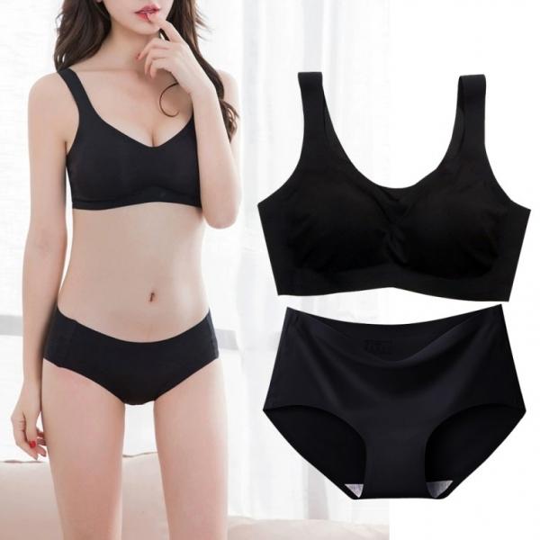 G126840 (세트) 노와이어 심리스 브라팬티 세트 브라렛세트