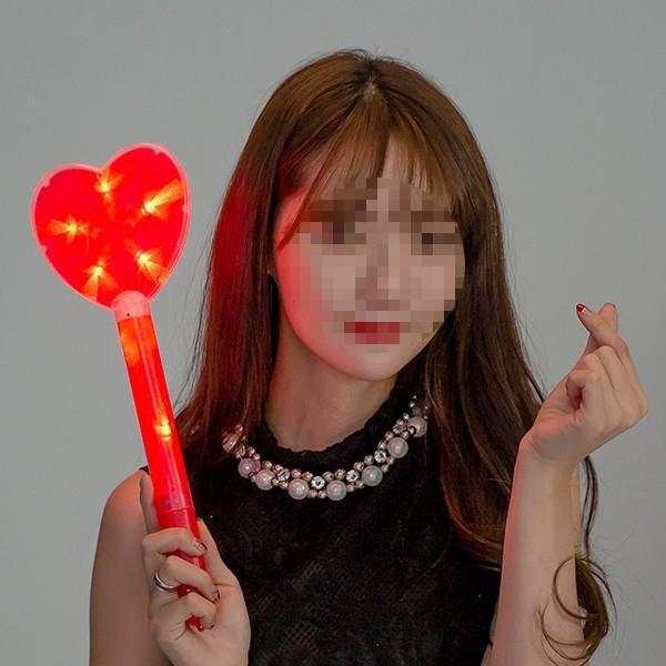 LED하트봉(레드) KC인증정품 공연 응원도구 파티용품