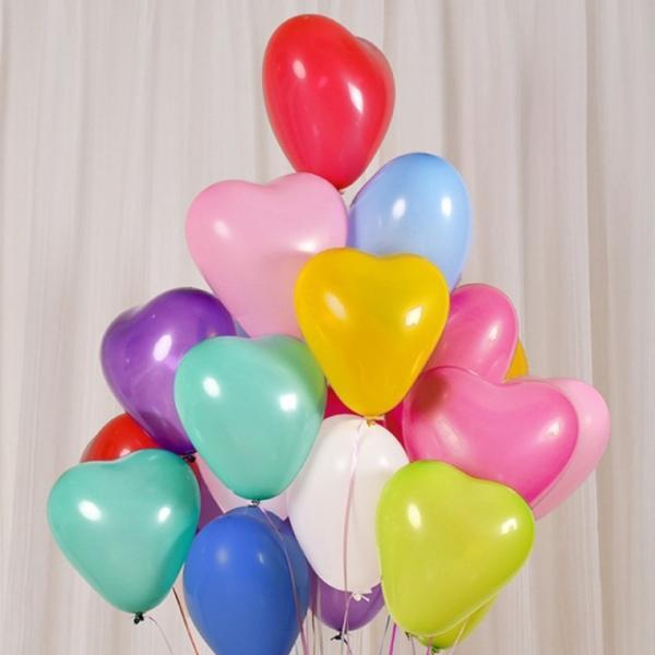 수입30cm하트풍선 펄혼합(20개입) 생일 파티 풍선장식