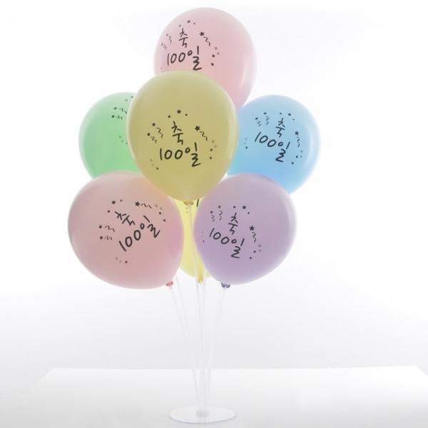 풍선꽂이장식세트70cm(매트파스텔축100일) 파티 풍선 장식