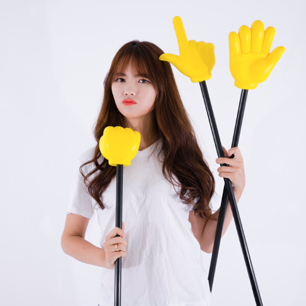 스펀지지시손(대) 가위바위보 지시봉 크리스마스 행사