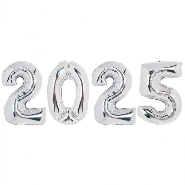 숫자은박풍선(중)실버2025패키지
