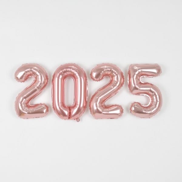 숫자은박풍선(소)로즈골드2025패키지