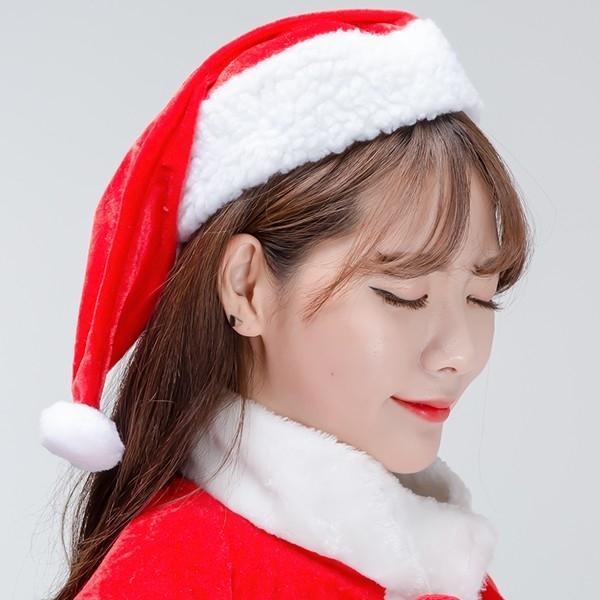 벨벳산타모자(대)A타입 크리스마스 산타 의상소품 파티