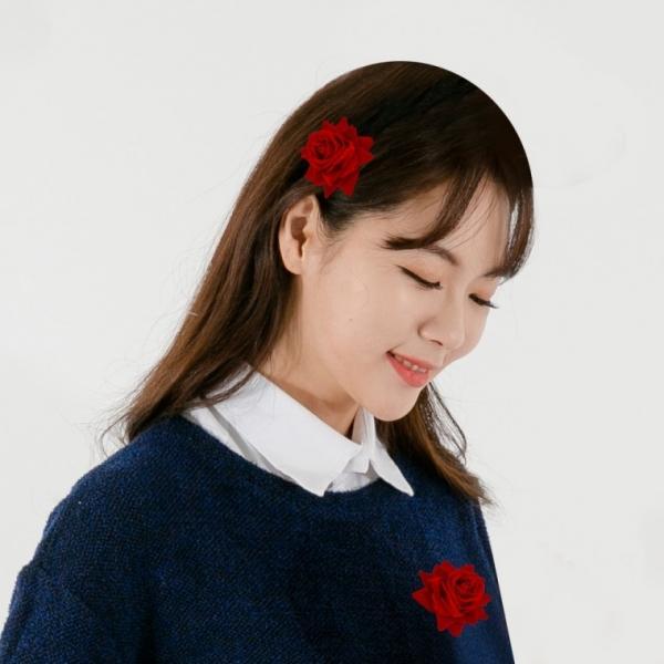 SHOW장미머리핀(중형)