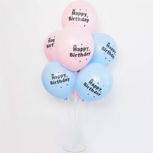 풍선꽂이장식세트70cm(매트파스텔생일핑크앤블루) 파티 풍선 장식 기념일 생일파티