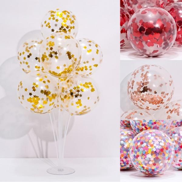 풍선꽂이장식세트70cm(컨페티풍선)