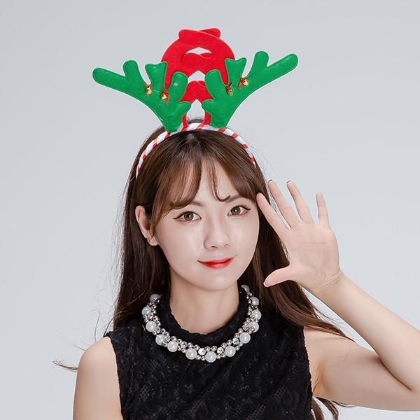 고급루돌프머리띠(그린)크리스마스 파티 머리띠 성탄