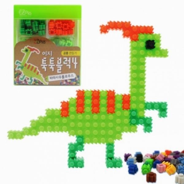 뚝딱 툭툭블럭 공룡 NO.03 파라사우롤로푸스 만들기 교구 재료