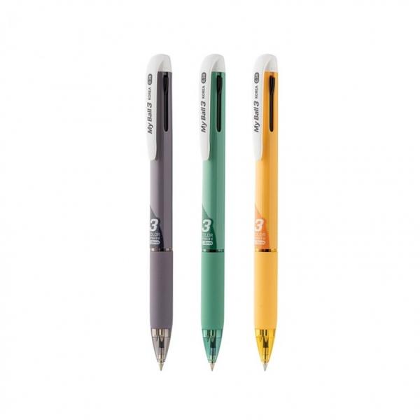 마이펜 마이볼 3색볼펜 0.38mm 멀티펜