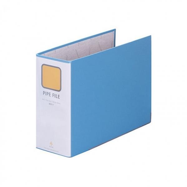 문화 파이프 바인더 보급형 10cmx80mm A4 가로형 하늘 B875-71 310x225x100mm