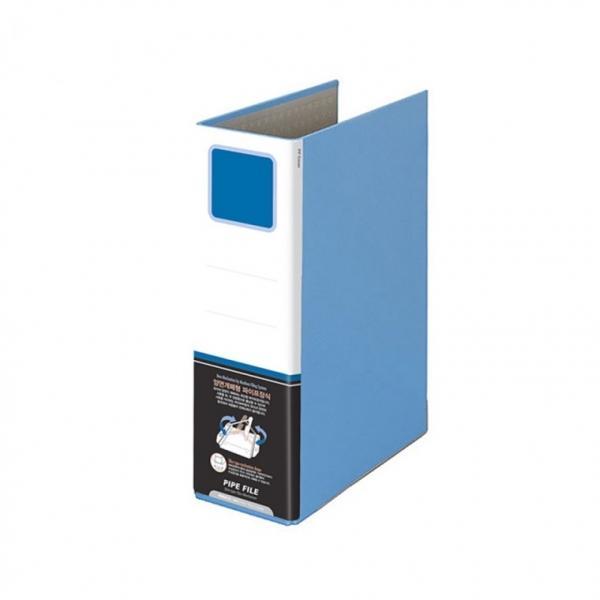 문화 양면개폐형 파이프 바인더 9cmx70mm A4 청색 PB8865-7A