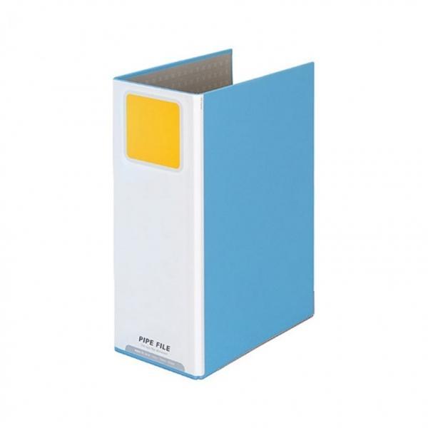 문화 PP파이프 바인더 110mmx80mm A4 청색 PB867-71