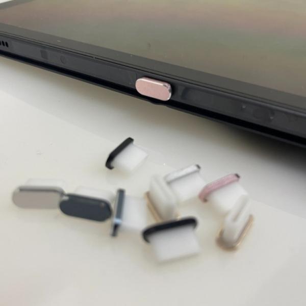 C타입 충전단자 보호캡 마개 로즈골드