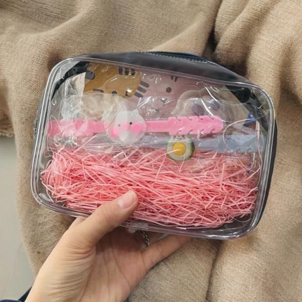 PVC 투명 지퍼백 파우치 소