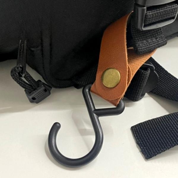 인디언행어 가죽 캠핑 고리 브라운