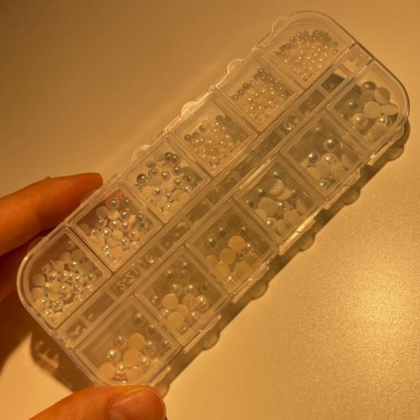 레진아트 네일아트 꾸미기 파츠 세트 화이트펄