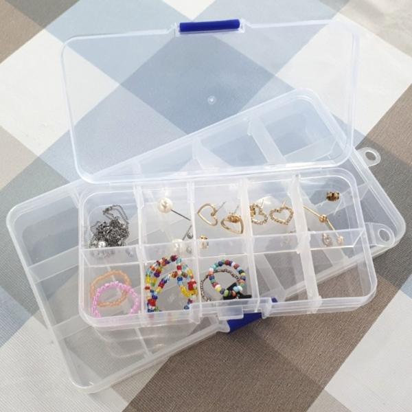 15칸 악세사리 보관통 투명