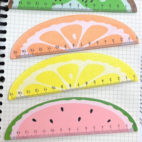 과일모양자 레몬 디자인 15cm 자