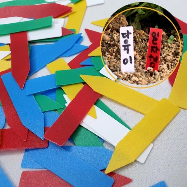 화분픽 일자형 식물 라벨 이름표 5cm 100P