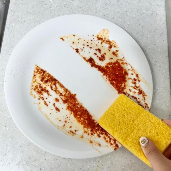 부드러운 무흠집 주방 수세미
