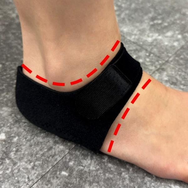 발 뒤꿈치 쿠션 패드 블랙