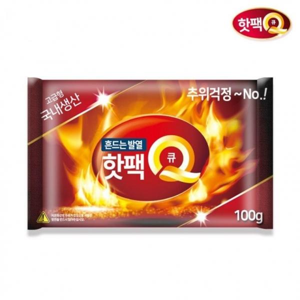 국산 핫팩Q 대용량핫팩 흔드는 핫팩 손난로 100g 1매