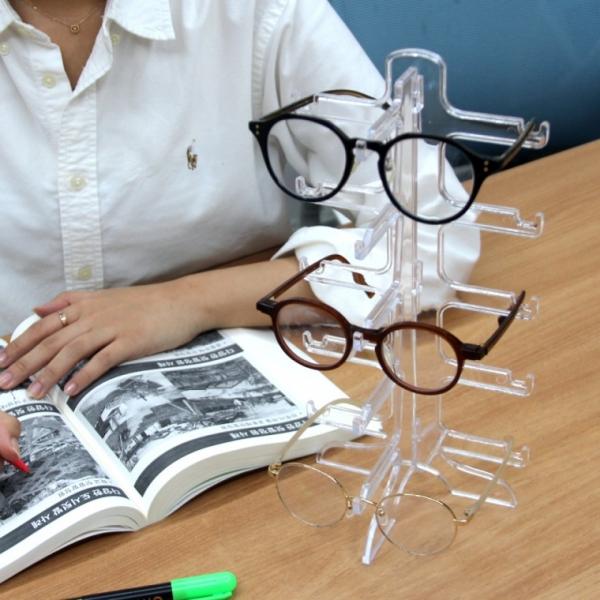 5단 투명 선글라스 안경 거치대
