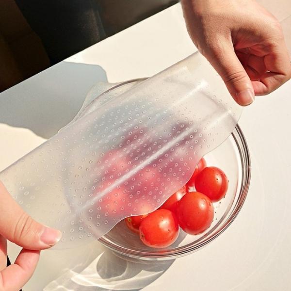 만능 실리콘 덮개 요술 뚜껑 밀봉 랩 14.5X14.5cm