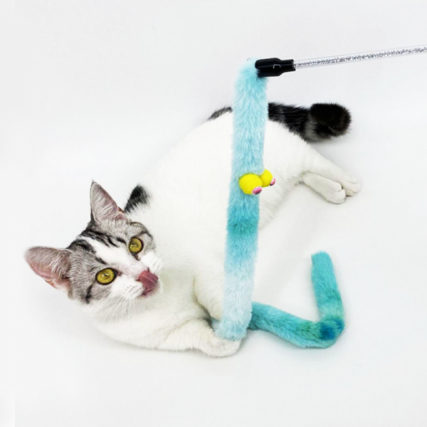 PET 고양이 낚시대 애벌레 막대 사냥 장난감