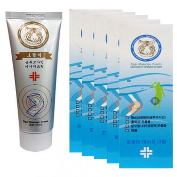 나담코스 - 호랑이 마사지크림 100ml x 5개 총 500ml